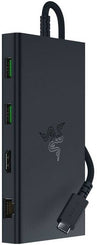 Razer USB-C Dock, 11-Ports, 4K 60Hz Display Output, USB-C 3.2 (10Gbps), USB-C with 85 W PD (100 W PD IN), 4x USB-A, Ethernet, MicroSD & SD Card Reader, UHS-I, 3.5mm, Black | RC21-02250100-R3M1