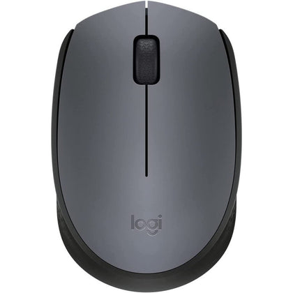 Logitech M170 Wireless Mouse, 2.4 GHz With USB Nano Receiver, Optical Tracking, 12-Months Battery Life, Ambidextrous, PC/Mac/Laptop - Grey, 910-004642