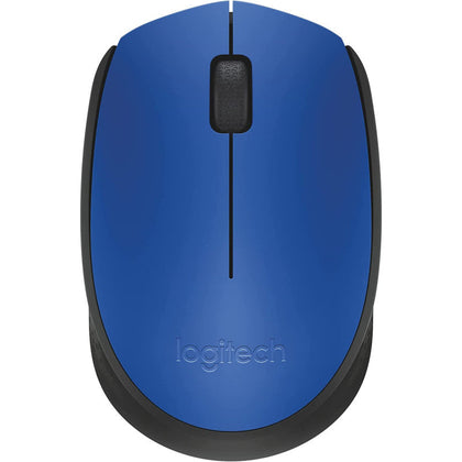 Logitech M171 Wireless Mouse For PC, Mac, Laptop, 2.4 GHz With USB Mini Receiver, Optical Tracking,Ambidextrous - Blue