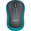 Logitech M185 Kabellose Maus, 2,4 GHz Mit USB-Nano-Empf¤Nger, 12 Monate Batterielaufzeit, 1000 DPI Optical Tracking, F¼R Links- Und Rechtsh¤Nder, Kompatibel Mit PC, Mac, Laptop - Blau