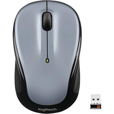 Logitech M325 Wireless Mouse, 2.4 GHz With USB Unifying Receiver, 1000 DPI Optical Tracking, 18-Month Life Battery, PC/Mac/Laptop - Light Silver Grey