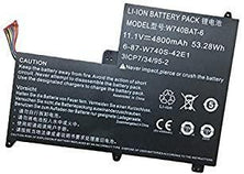 11.1V 53.28wh 4800mAh Original W740BAT-6 Laptop Battery compatible with Clevo X411 S413 W740S 31CP7/34/95-2 6-87-W740S-42E1 Tablet - eBuy KSA